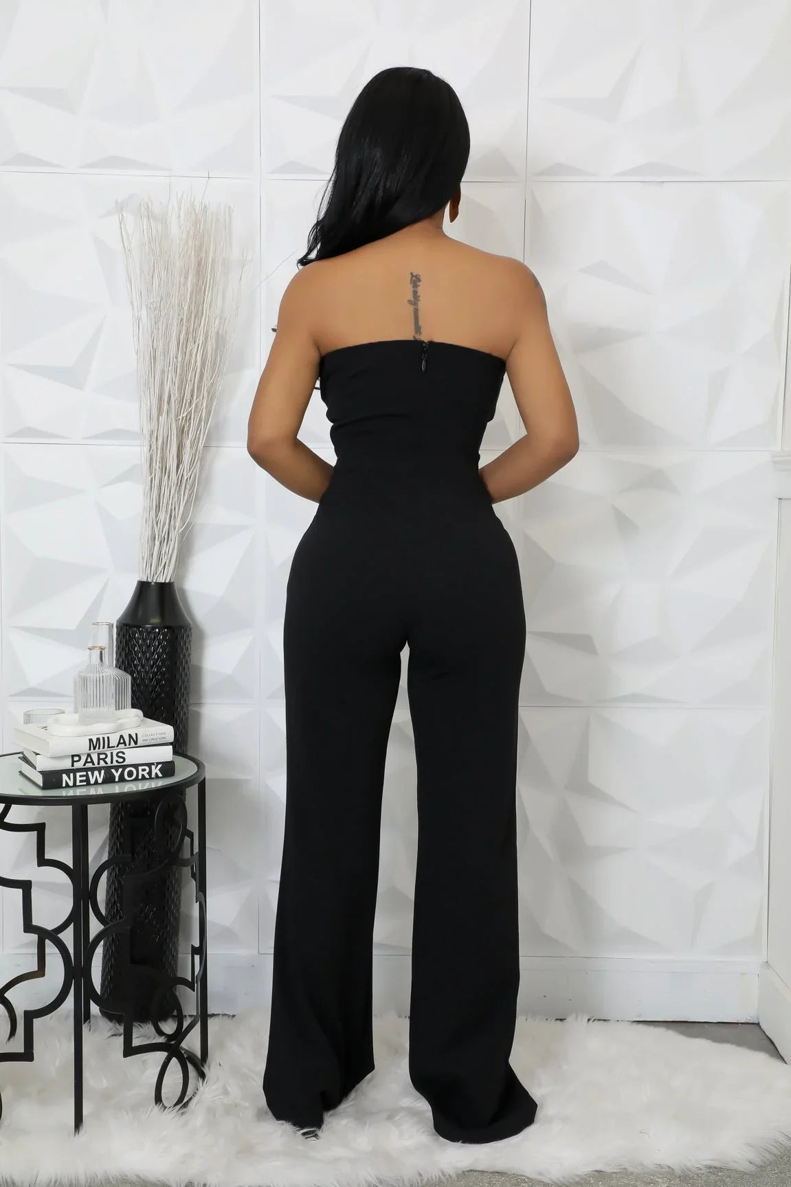 Wide Leg Jumpsuit Black – High Style Jumpsuit
