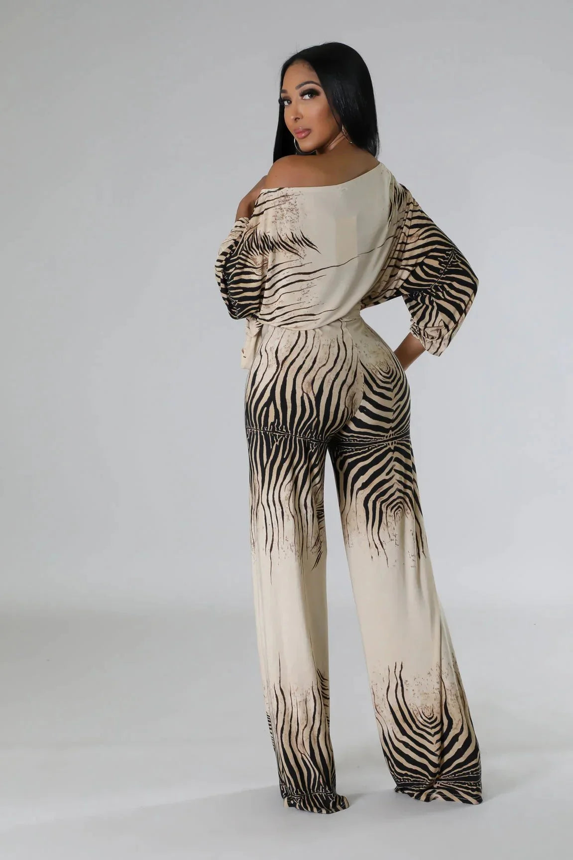 Wild Love Wide Leg Jumpsuit with Square Neckline