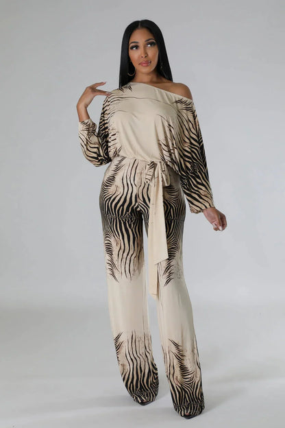 Wild Love Wide Leg Jumpsuit with Square Neckline