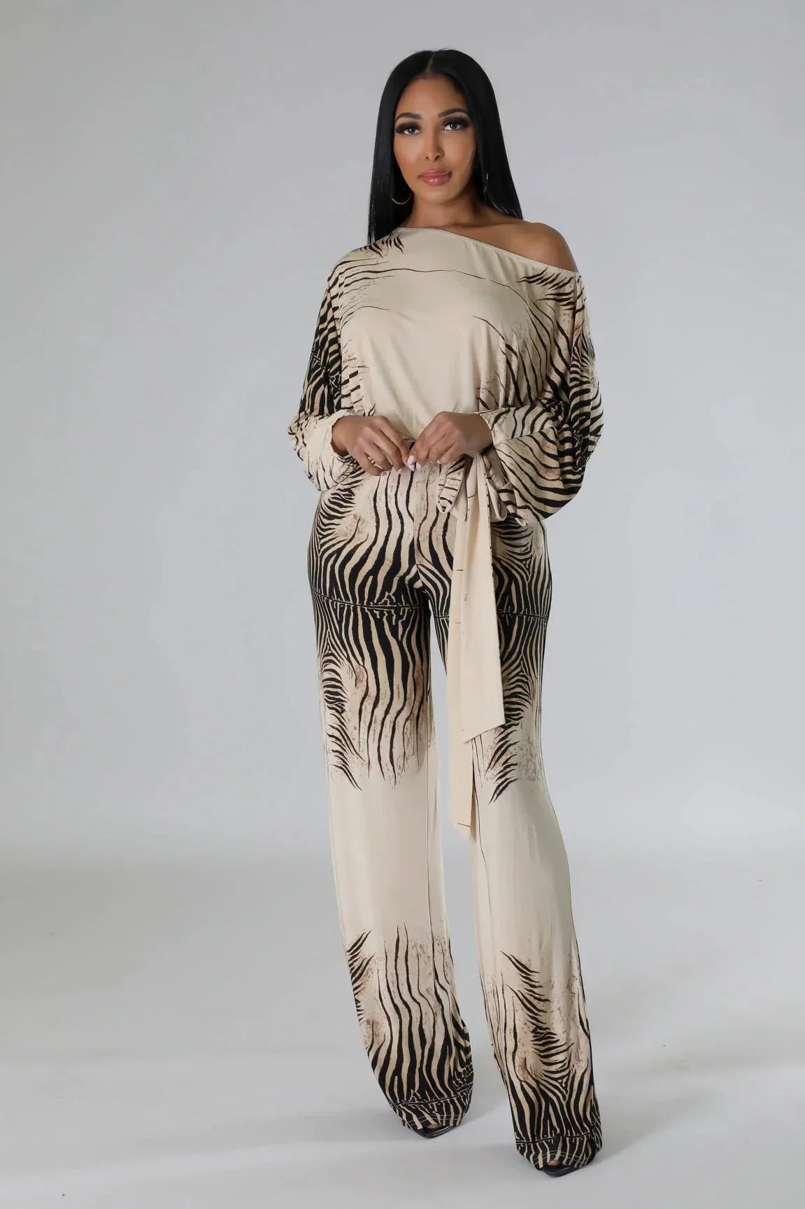 Wild Love Wide Leg Jumpsuit with Square Neckline