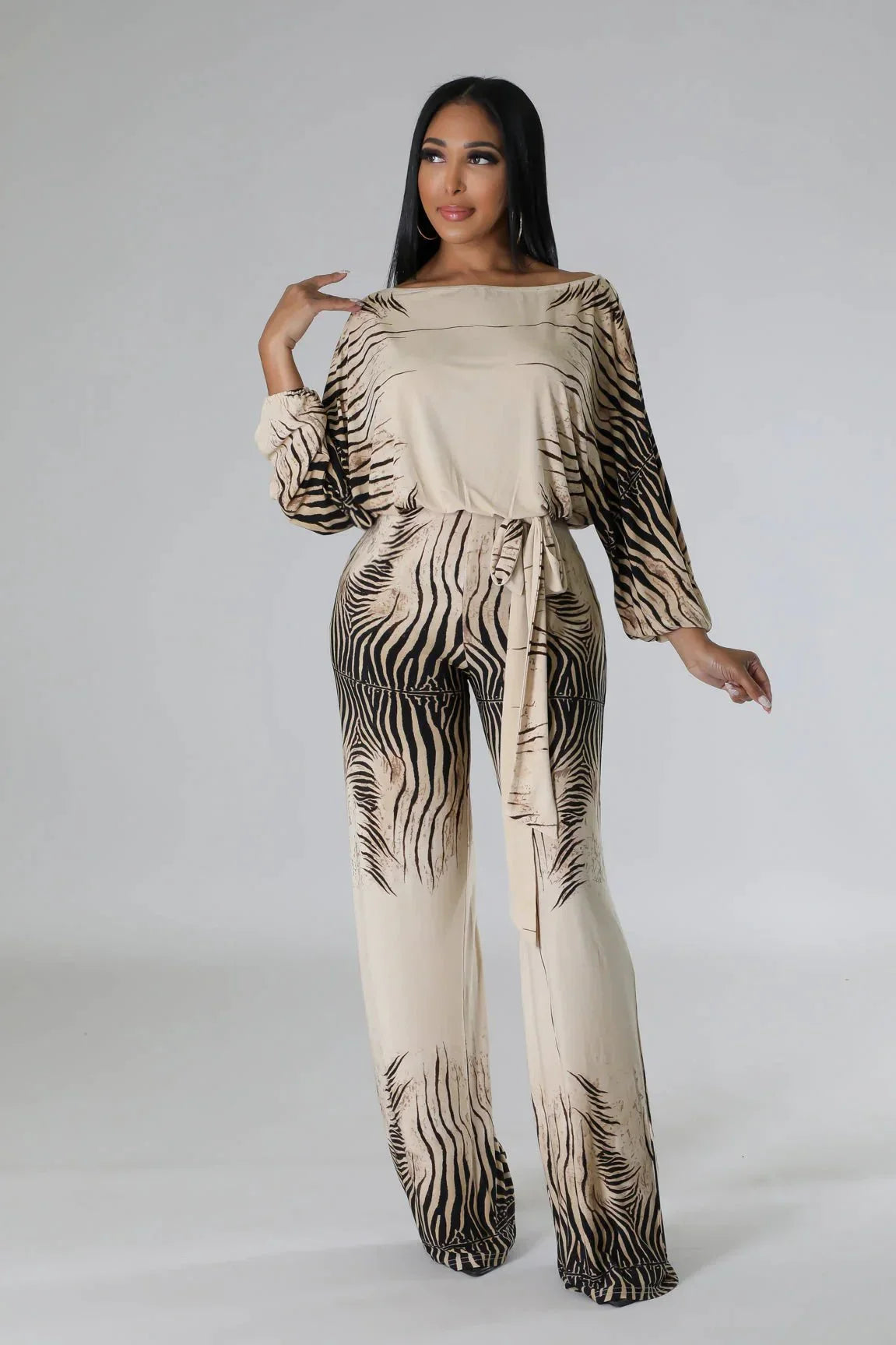Wild Love Wide Leg Jumpsuit with Square Neckline