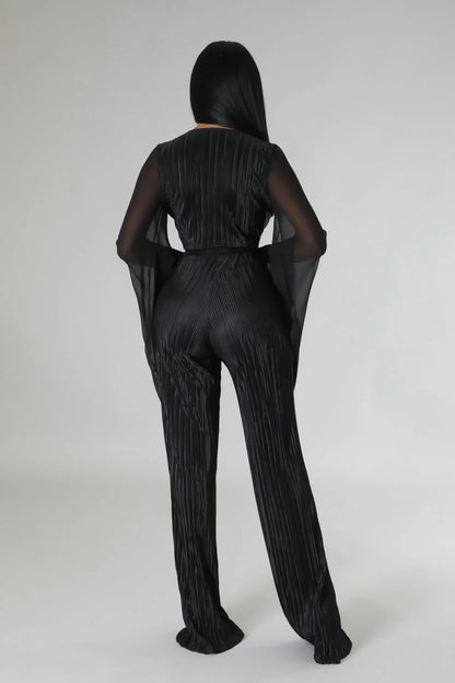 Wine and Dine Jumpsuit (Black)