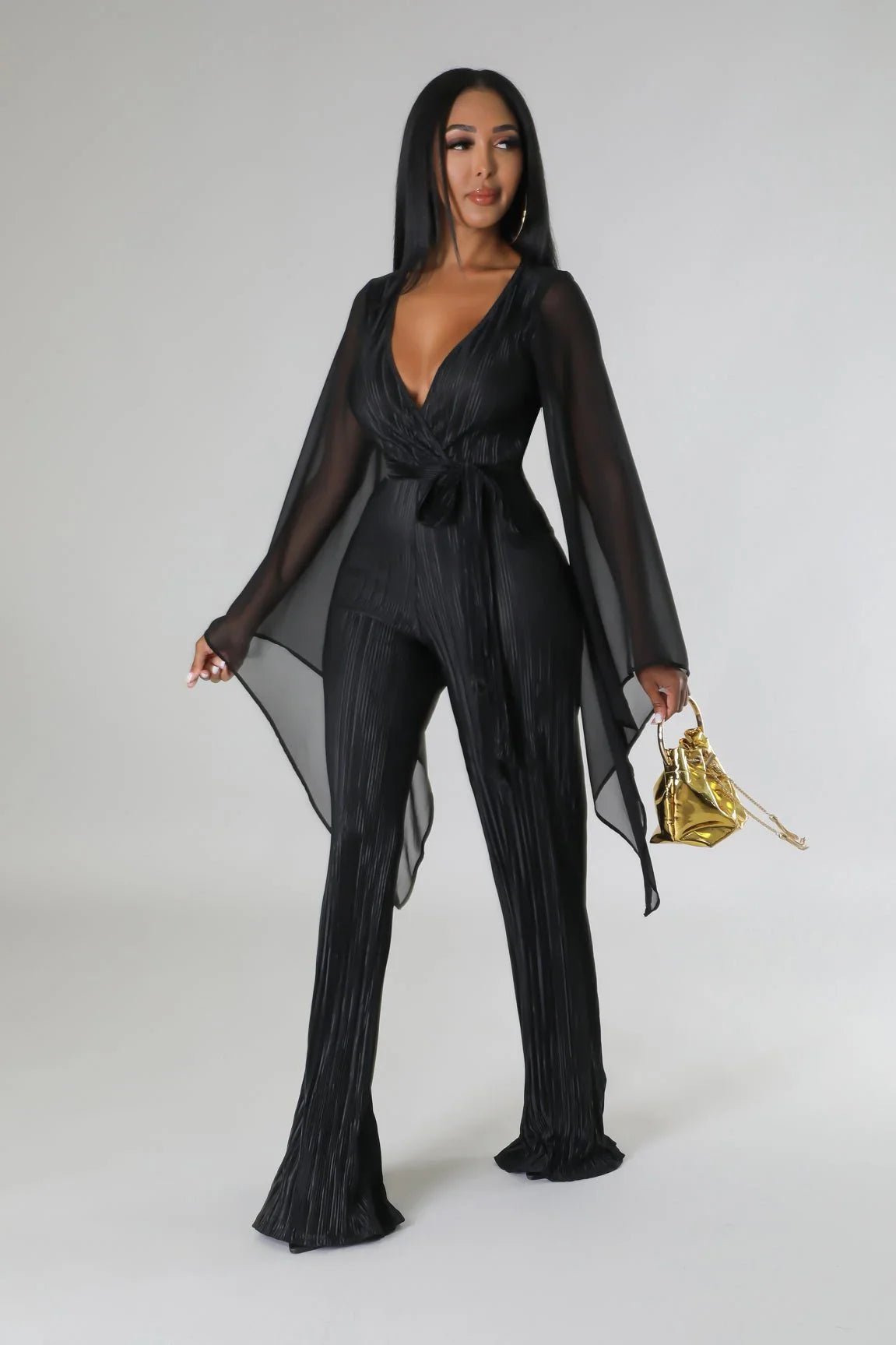 Wine and Dine Jumpsuit (Black)