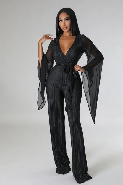 Wine and Dine Jumpsuit (Black)