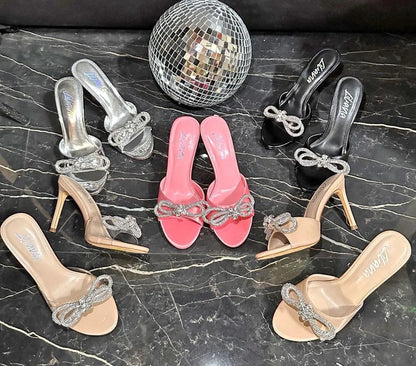 Zaha Slip On High Heels  (Pink)
