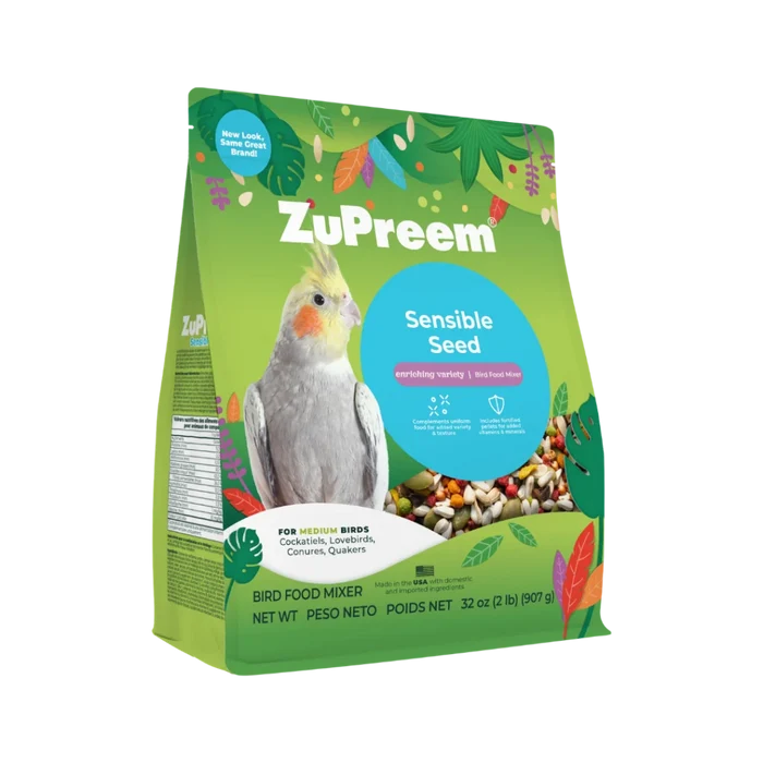 Zupreem Sensible Seed Bird Food for Medium Birds 2 lb
