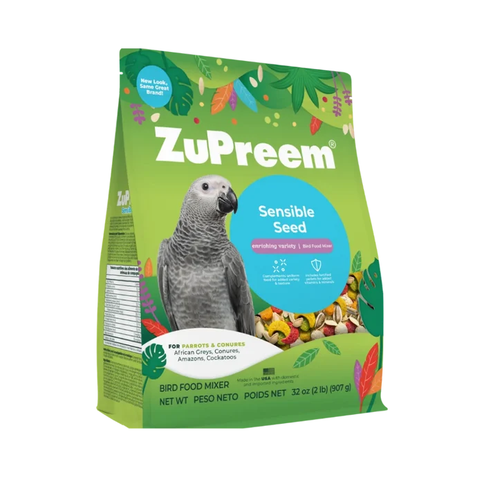 Zupreem Sensible Seed Bird Food for Parrots and Conures 2 lb