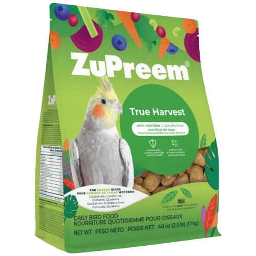 Zupreem True Harvest Pellets for Medium Birds